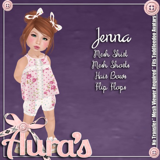 {Aura's} Myrcella in {White} For Toddleedoo Avatars