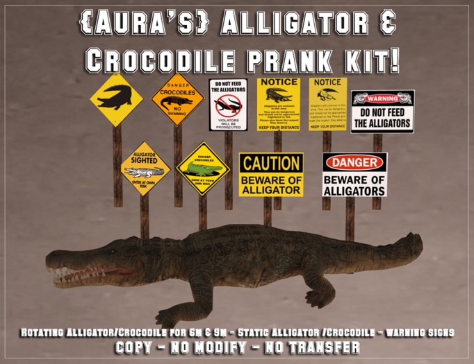 {Aura's} Alligator and Crocodile Prank Kit
