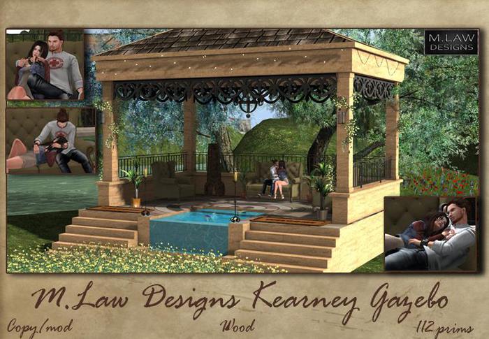 .:M.LAW:. Kearney Gazebo WOOD  Box