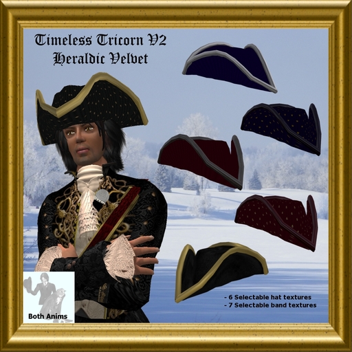 Timeless Tricorn Hat V2 - Heraldic - Animation Bundle