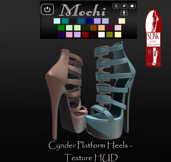 Mochi - Cynder Platform Heels - Slink High - Texture HUD