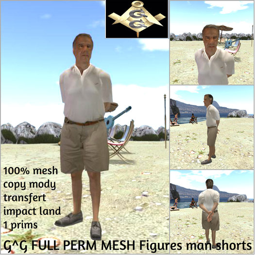 G^G FULL PERM MESH Figures man shorts