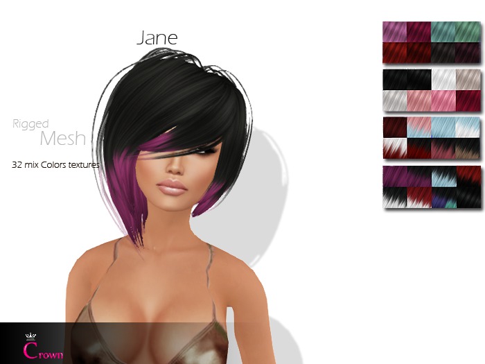 .::Crown::. Long Hair "Jasmin" DEMO V2.0