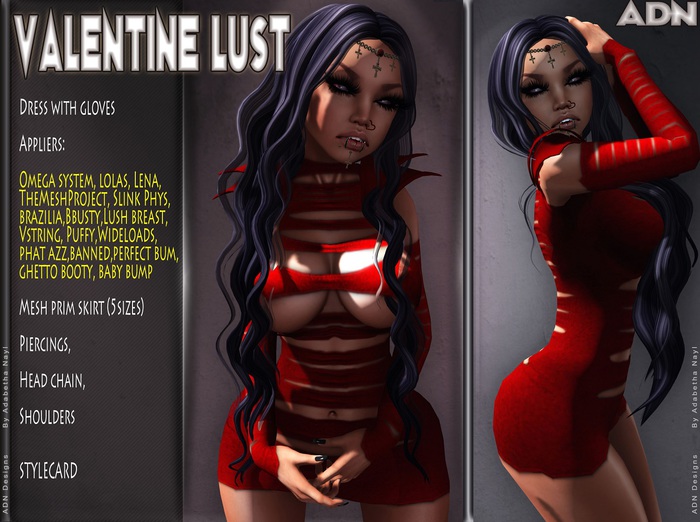 [ADN] Valentine Lust (Appliers Included) (Wear to Unpack ).