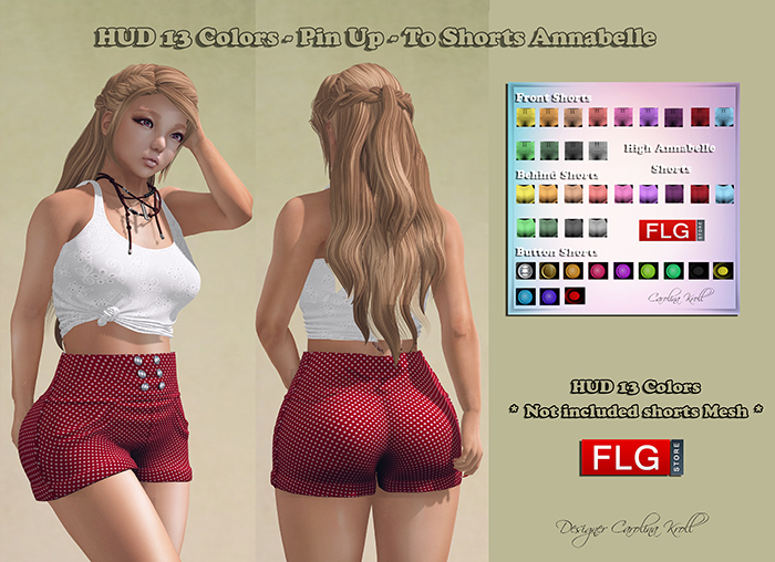 ::FLG HUD 13 Colors - Pin Up  ( Short AnnaBelle Not Included)