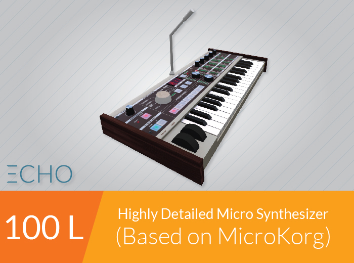 Highly Detailed Micro Synthesizer (Based on MicroKorg)