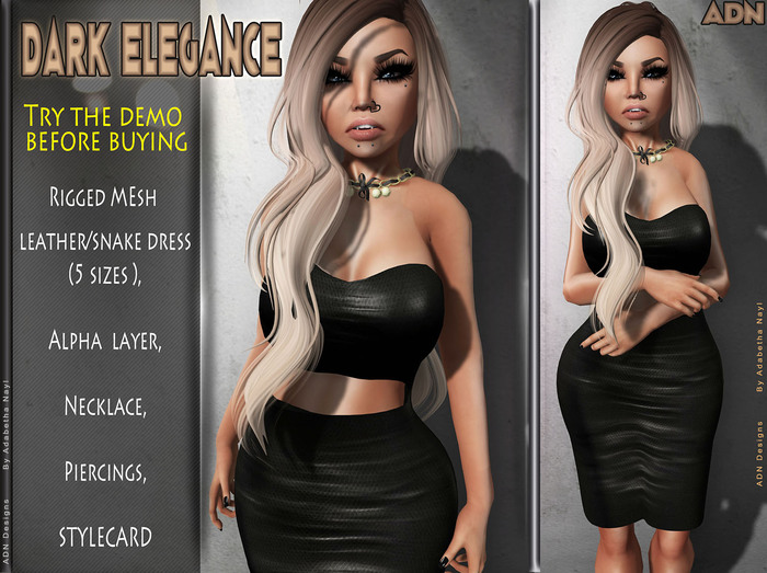 [ADN] DARK ELEGANCE (100% MESH) (Wear to Unpack ).