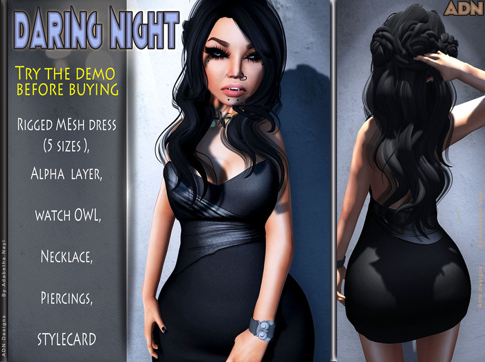 [ADN] DARING NIGHT (100% MESH) (Wear to Unpack )