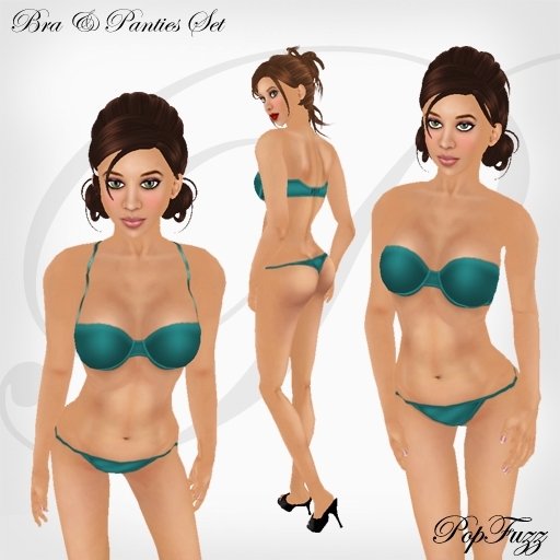 PopFuzz - Teal Bra & Panties Set