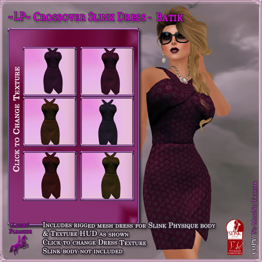 ~LP~ Crossover Dress (Boxed) Texture Scripted Batik
