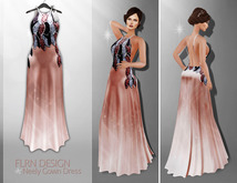 [FLRN] Neely Gown Dress Salmon