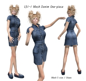 L51-1 Mesh Denim One-piece Box