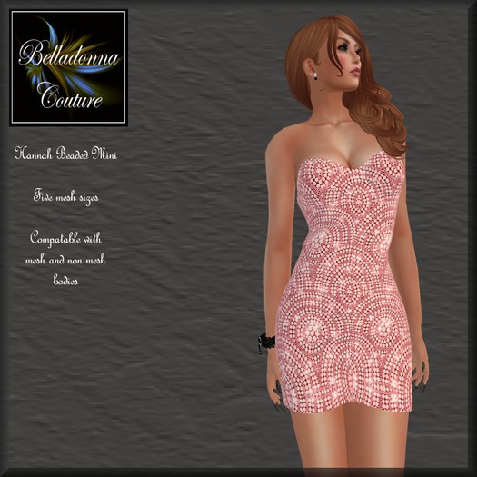 Hannah Beaded Mini Burgandy (boxed)