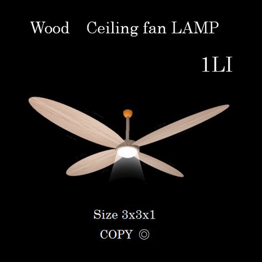 Wood  Ceiling fan LAMP