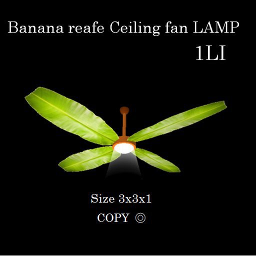 Banana reafe Ceiling fan LAMP