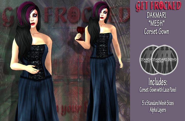 KRISTA *MESH* Evening Gown RED