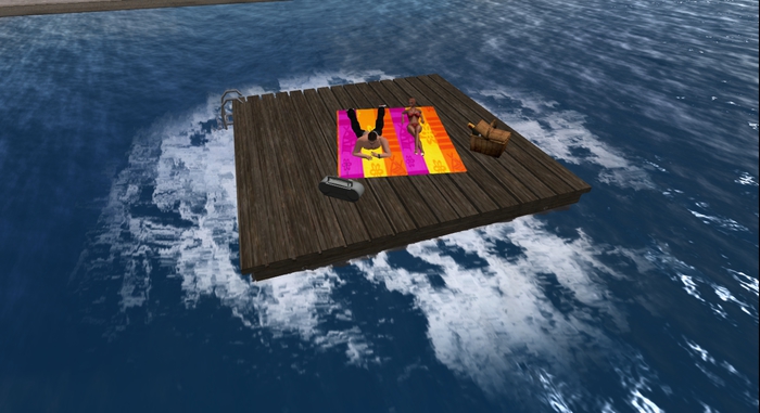 Outsim Offsim Poton floating sundeck Salebox - 2FAME