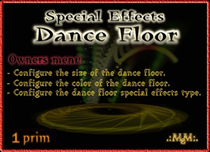 Configurable Special Effects Dance Floor (only 1 prim)