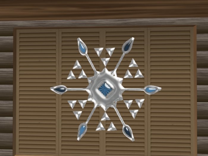 Blue Silver Snowflake