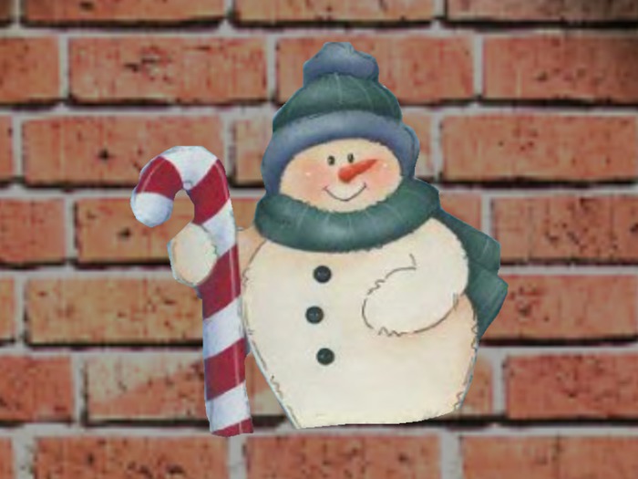 Candy Cane Snowman