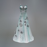 Silver Butterfly Bride Mesh Dress box