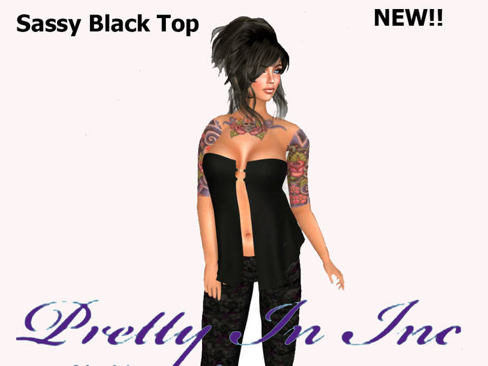 Sassy Black Top 55