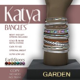 EarthStones Katya Bangles - Garden (wear)