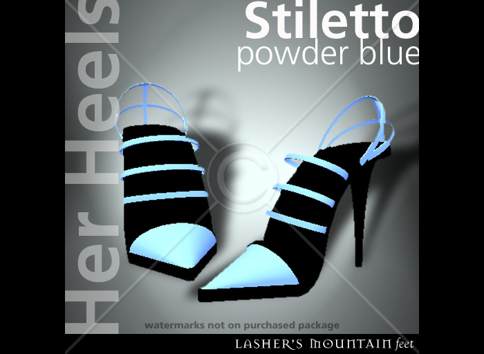 Powder Blue Stiletto Shoes - Resell