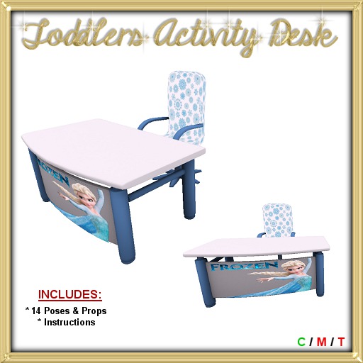 Toddlers Activity Desk - Gothic