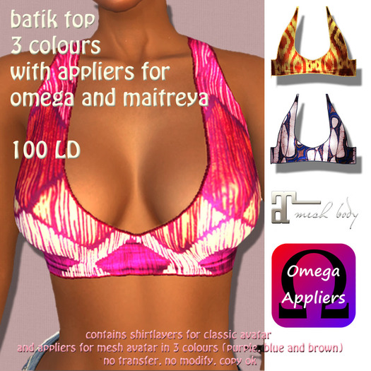 batik top with appliersMP