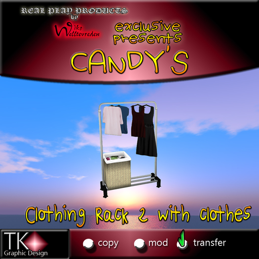 CANDYs * Clothing Rack 2 with clothes