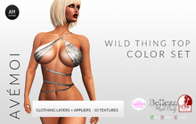 .:: AM ::. Wild Thing Sexy Top Texture Pack + Appliers for TMP - Belleza - Slink