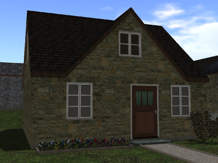10 Prim/LI Solid Mesh Traditional Stone Cottage - Chin Rey's Windermere Cottage 02A