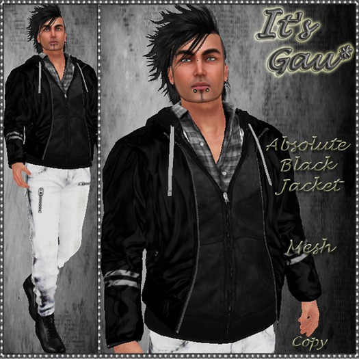 *It's Gau* Absolute Black Jacket