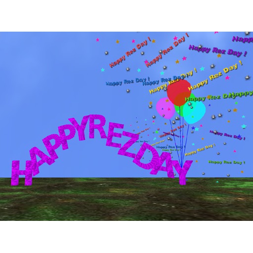 Happy Rezday Balloon Banner