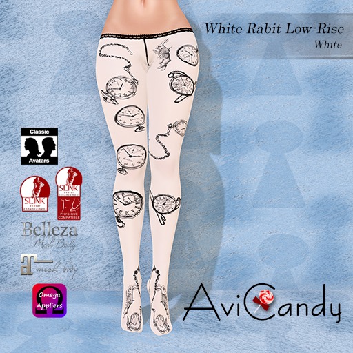 AVICANDY White Rabbit Low-Rise - White