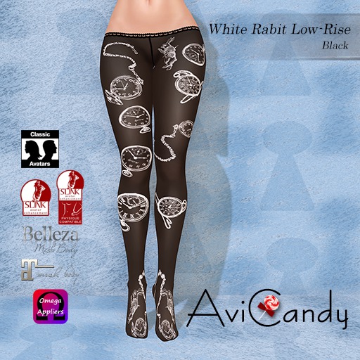 AVICANDY White Rabbit Low-Rise - Black