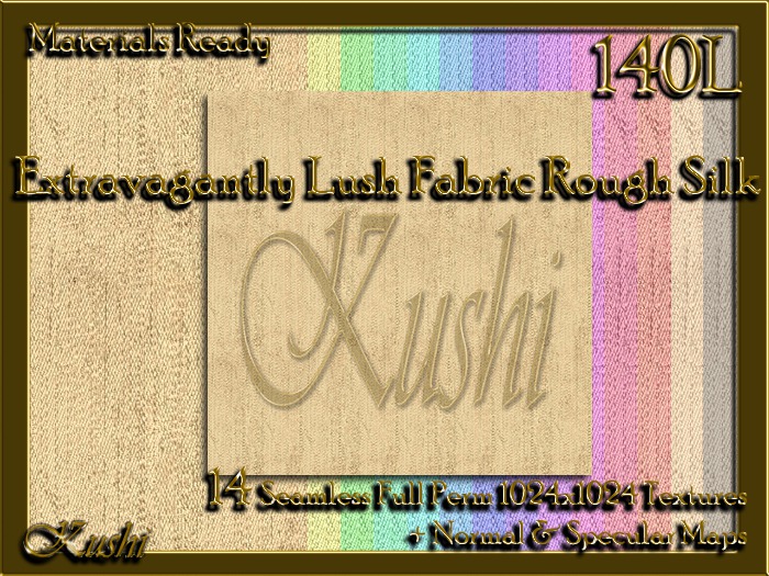 Extravagantly Lush Rough Silk Fabric Solids Seamless Textures Materials Ready Full Perms 1024x1024