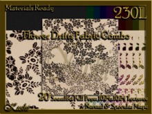 Flower Drifts Fabric Combo Seamless Textures Materials Ready Full Perms 1024x1024