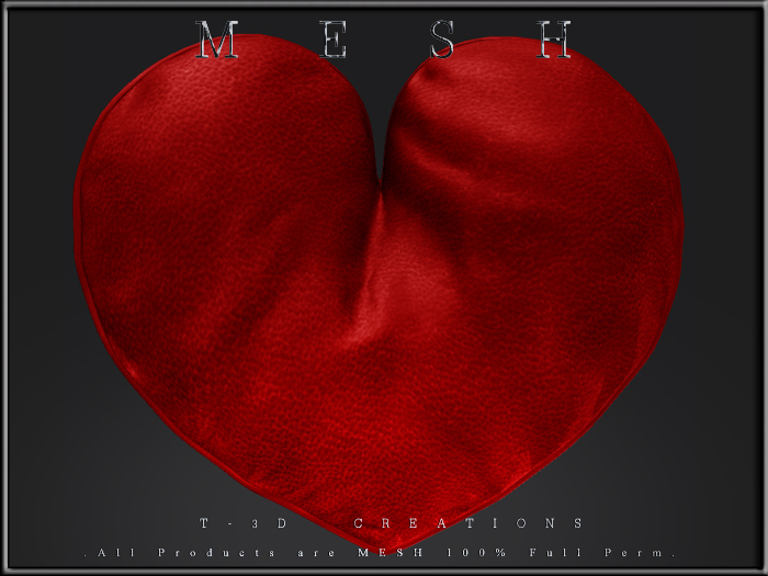 T-3D Creations [ Pillow 037 For Recognize and respect the personality of a person ] Regular MESH - Full Perm - 