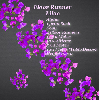Second Life Marketplace - Floor Runner Lilac Petals