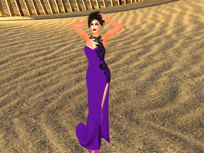 SP~"Prom Night" Gown Only Grape