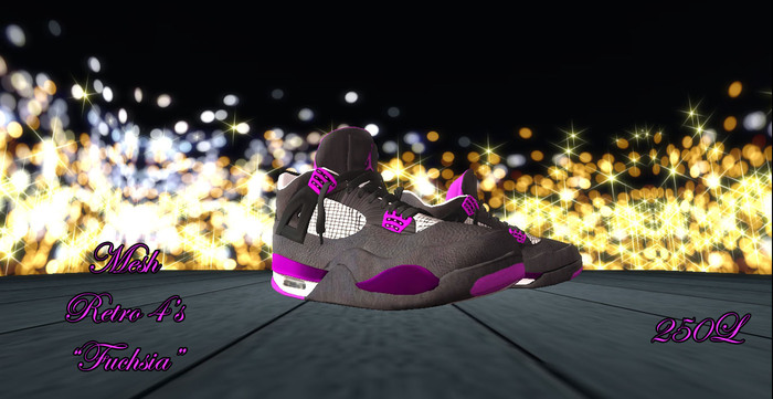 {SNC} GS "Fuchsia" Retro 4's