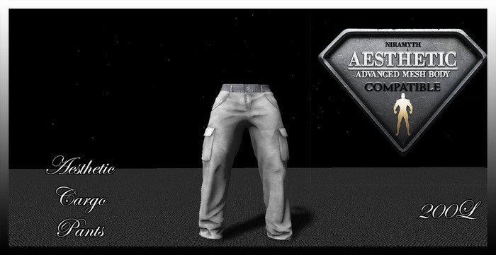 ***SNC*** Aesthtic Grey Cargo Pants