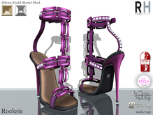 !Rebel Hope - Rocksie Mesh Heels Hot Pink