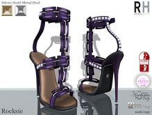 !Rebel Hope - Rocksie Mesh Heels Purple