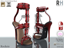 !Rebel Hope - Rocksie Mesh Heels Red