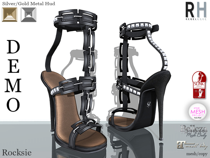 !Rebel Hope - Rocksie Mesh Heels DEMO