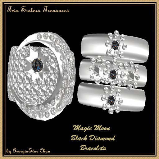 TST Magic Moon Black Bracelets