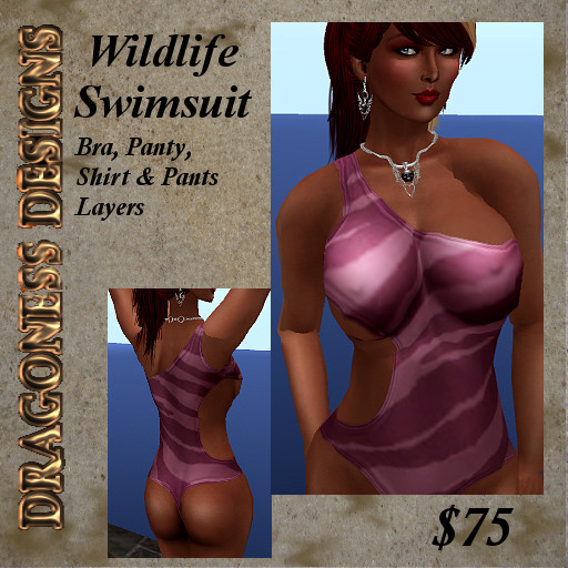 ! DD - Wildlife Swimsuit - Pink